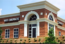Exterior view of the White Chiropractic office building in Mooresville, North Carolina