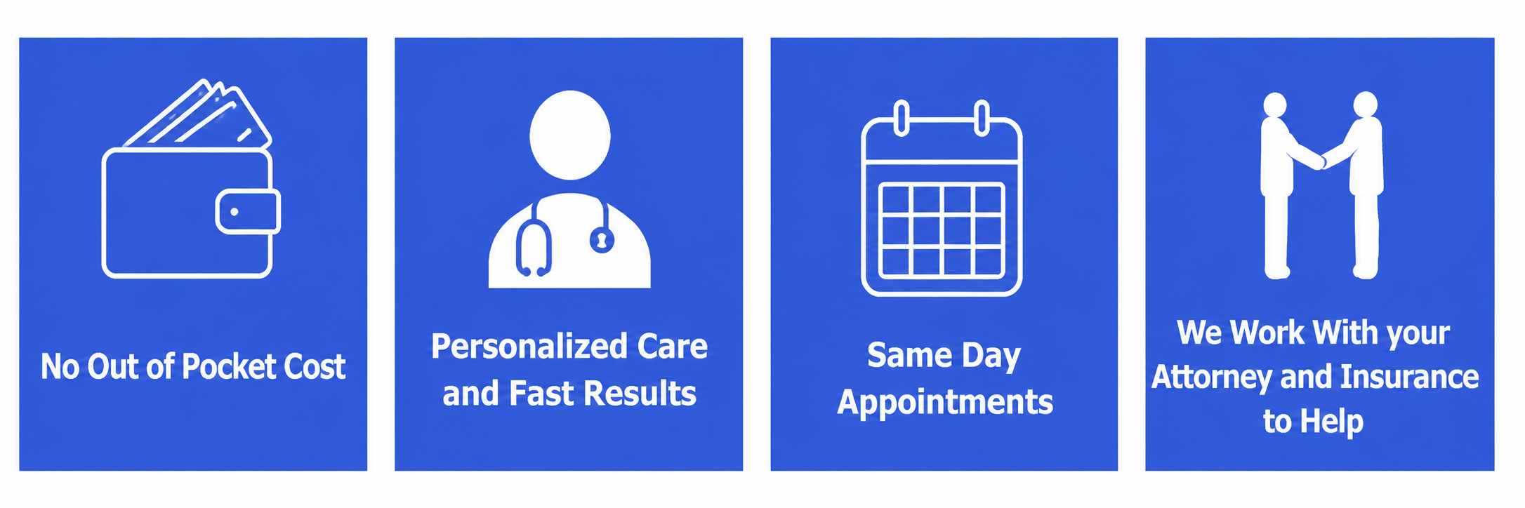 White Chiropractic auto accident benefits, no out of pocket cost, experienced provider, same day appointments, we work with your attorney or insurance company